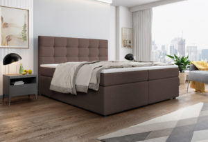 Expedo Čalúnená posteľ boxspring SALMA + topper