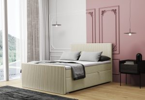 Expedo Čalúnená posteľ boxspring REMOS + topper